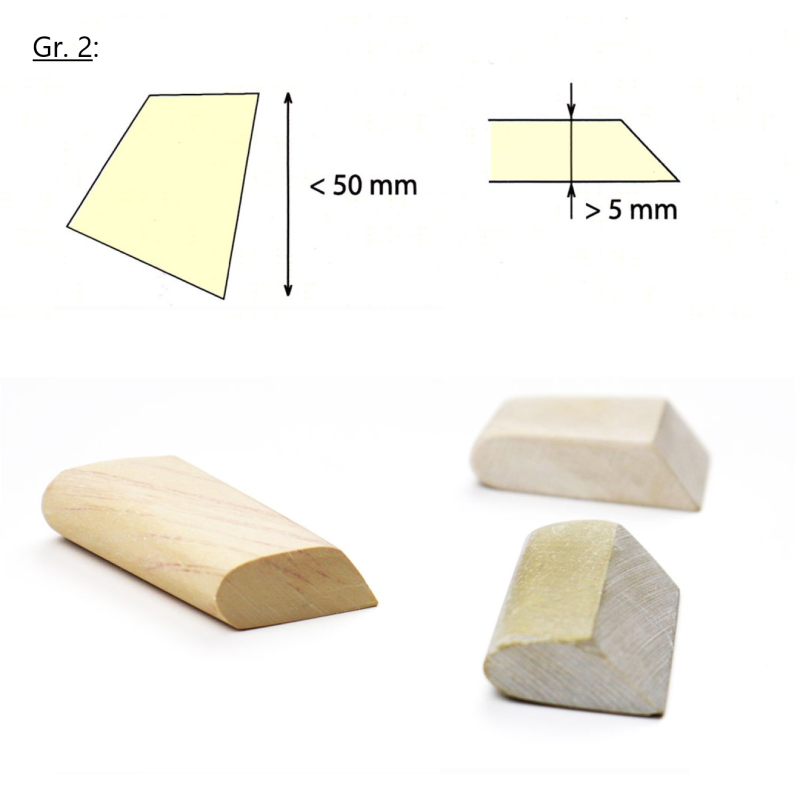 Set GR. 1-4  -  profilés irréguliers - Qualité I, extra-extra