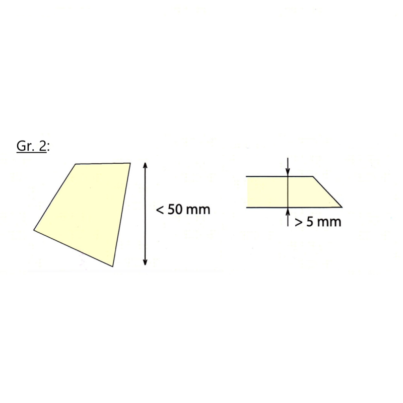 Set GR. 1+2   -   profilés irréguliers - Qualité I, extra-extra