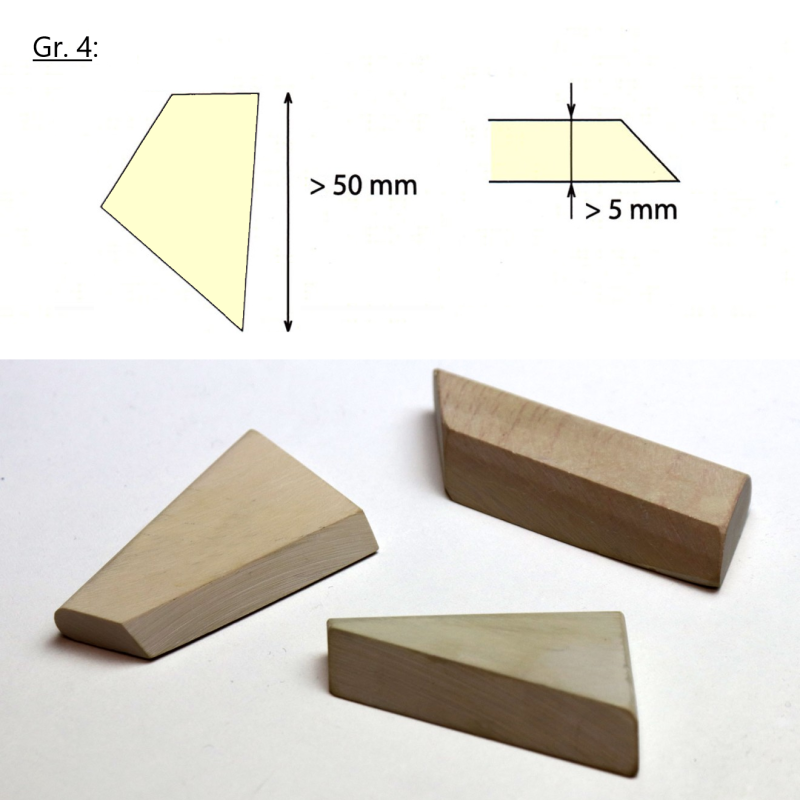 Set GR. 3+4   -   profilés irréguliers - Qualité I, extra-extra